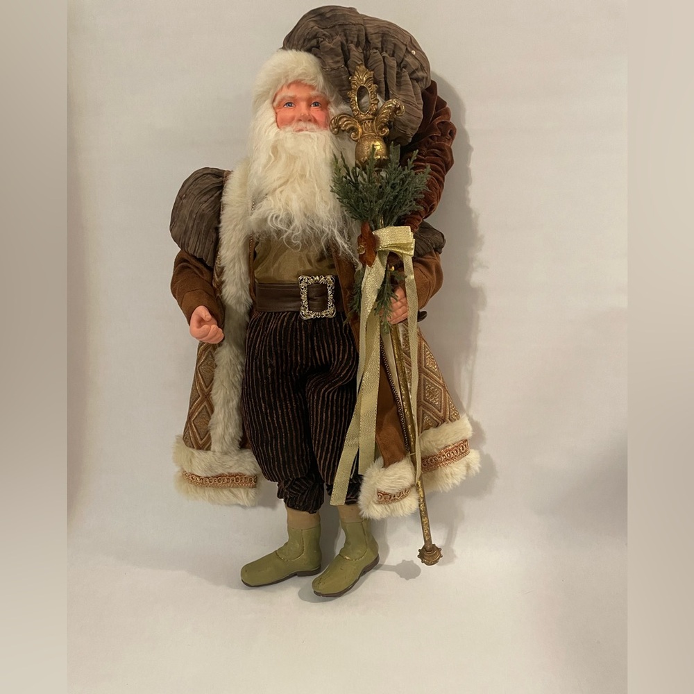 Vintage Santa Claus Jester Decoration